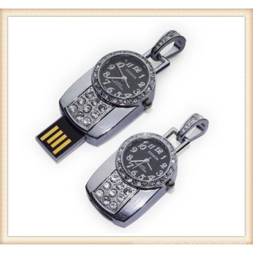 Nuevo reloj de diamante USB Flash Disk Pen Drive (ED012)